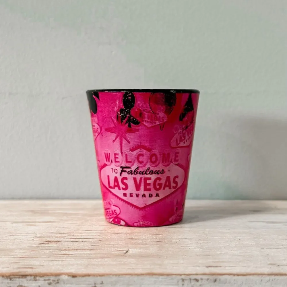 Las Vegas Nevada Shot Glass | Souvenir Collectible Barware Casino